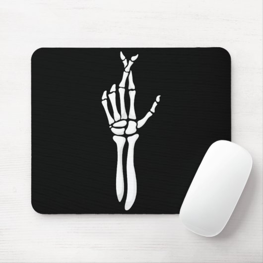 Six Seven 6 7 Meme Funny Skeleton Hands Sign Let's Mousepad (Mit Mouse)