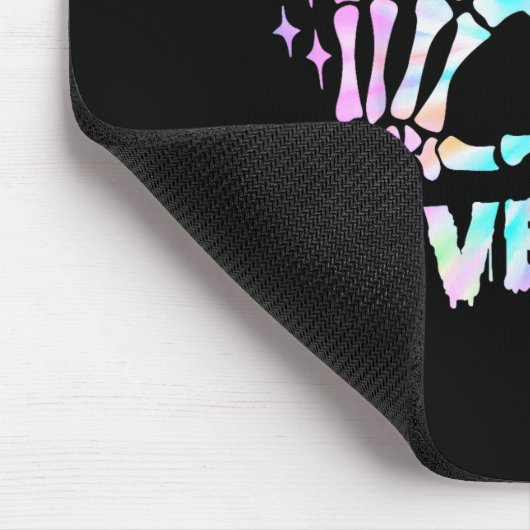 Six Seven 6 7 Meme Funny Skeleton Hands Sign Let's Mousepad (Ecke)