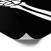 Six Seven 6 7 Meme Funny Skeleton Hands Sign Let's Poster (Ecke)