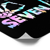 Six Seven 6 7 Meme Funny Skeleton Hands Sign Let's Poster (Ecke)