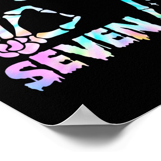 Six Seven 6 7 Meme Funny Skeleton Hands Sign Let's Poster (Ecke)