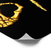 Six Seven 6 7 Meme Funny Skeleton Hands Sign Let's Poster (Ecke)