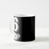 Six Seven 6 7 Meme Gen Alpha Slang 6 7 Hands Coupl Kaffeetasse (Vorderseite Links)