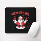 Six Seven 6 7 Meme Gen Alpha Slang Merry Christmas Mousepad (Mit Mouse)