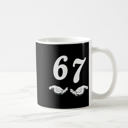 Six Seven 6 7 Meme Kaffeetasse (Rechts)