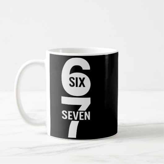 Six Seven 6 7 Meme Kaffeetasse (Links)