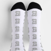 Six Seven 6 7 Meme Lustige Hände Socken (Oben)