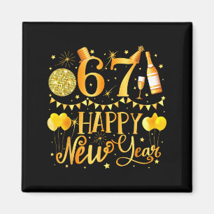 Six Seven 6 7 Meme Lustiges Neues Jahr 67 2026 Magnet