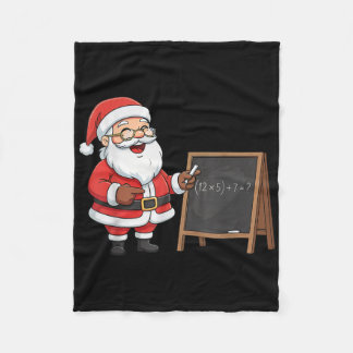 Six Seven 6 7 Meme Santa Christmas Xmas Teacher Nu Fleecedecke