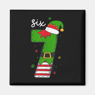 Six Seven 6 7 Meme Santa Weihnachten Xmas Zahl 67  Magnet