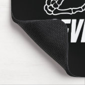 Six Seven 6 7 Meme Skelett Hände Zeichen Mousepad (Ecke)