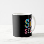 Six Seven 6 7 Meme Teacher  Kaffeetasse (VorderseiteRechts)