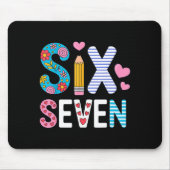 Six Seven 6 7 Meme Teacher  Mousepad (Vorne)