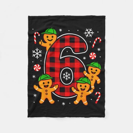Six Seven 6 7 Meme Weihnachten passend Paar Junge Fleecedecke (Vorderseite)