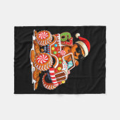 Six Seven 6 7 Monster Truck Gingerbread Man Christ Fleecedecke (Vorderseite (Horizontal))