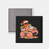Six Seven 6 7 Monster Truck Gingerbread Man Christ Magnet (Vorderseite/Rückseite)