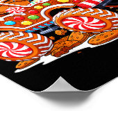 Six Seven 6 7 Monster Truck Gingerbread Man Christ Poster (Ecke)