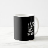 Six Seven 6 7, Skeleton Hands, Soky Skull  Kaffeetasse (VorderseiteRechts)