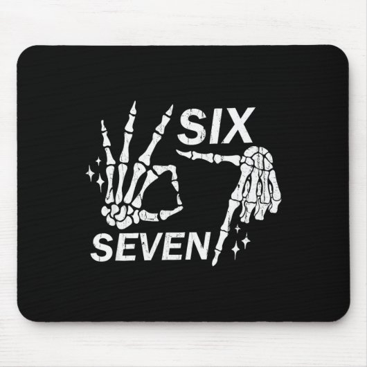 Six Seven 6 7, Skeleton Hands, Soky Skull Mousepad (Vorne)