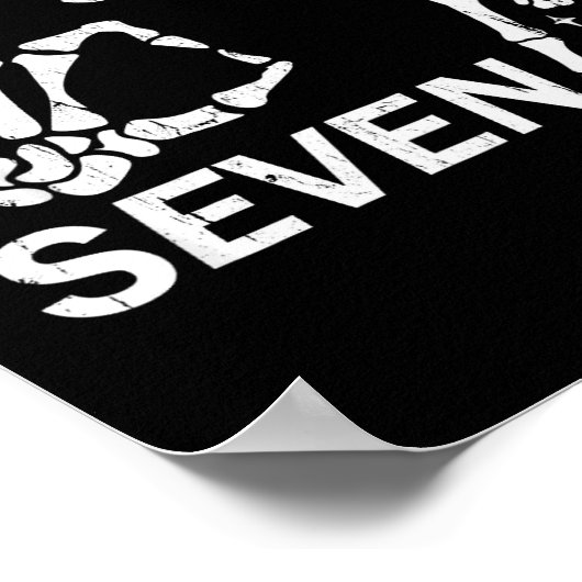 Six Seven 6 7, Skeleton Hands, Soky Skull Poster (Ecke)