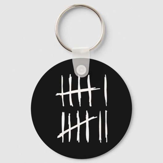 Six Seven 6 7 Tally Marks 67 Meme 6-7 Numbers Funn Schlüsselanhänger (Vorderseite)