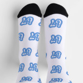 Six Seven 6 7 Viral Six-Seven Meme Socken (Oben)