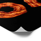 Six Seven Bacon Cool Meme 67 Funny Number Poster (Ecke)