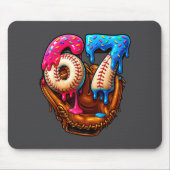 Six Seven Baseball Candy Drip 6-7 Meme  Mousepad (Vorne)