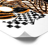 Six Seven Basketball, Funny 67 Basketball, Retro G Poster (Ecke)