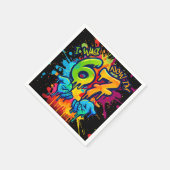 Six Seven Birthday Napkins Serviette (Ecke)