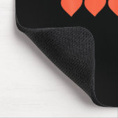 Six Seven Black Cat Knocking Off Hearts Funny 67 V Mousepad (Ecke)