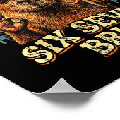 Six Seven Bruh 67 Capybara 6 7 Funny Meme Animal 6 Poster (Ecke)