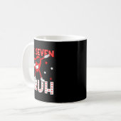 Six Seven Bruh 67 Meme 6 7 Valentines Day Heart Da Kaffeetasse (Vorderseite Links)