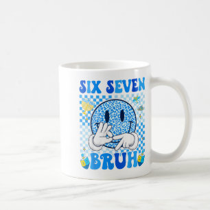 Six Seven Bruh 67 Meme Chanukka Lichter Jewi-Shirt Kaffeetasse