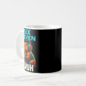 Six Seven Bruh 67 Meme Funny Capybara  Kaffeetasse (Vorderseite Links)