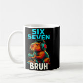 Six Seven Bruh 67 Meme Funny Capybara  Kaffeetasse (Links)