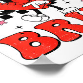 Six Seven Bruh 6 7 Meme Funny Valentines Day Girls Poster (Ecke)