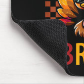 Six Seven Bruh 6 7 Meme Truthahn Erntedankfest Jun Mousepad (Ecke)