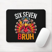 Six Seven Bruh 6 7 Meme Turkey Thanksgiving Boy Gi Mousepad (Mit Mouse)