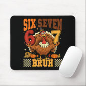 Six Seven Bruh 6 7 Meme Turkey Thanksgiving Boys G Mousepad (Mit Mouse)