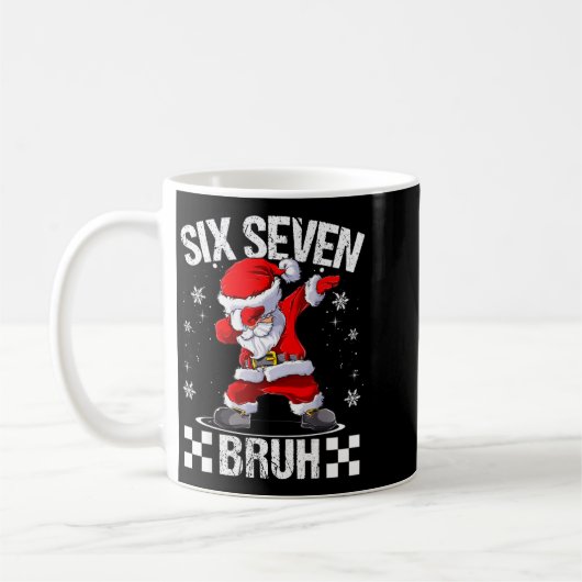 Six Seven Bruh 6-7 Meme Xmas Matching Pjs Christma Kaffeetasse (Links)