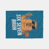 Six Seven Bruh Capybara 67 Boys Teens Kids Animals Fleecedecke (Vorderseite (Horizontal))