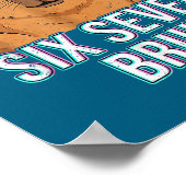 Six Seven Bruh Capybara 67 Boys Teens Kids Animals Poster (Ecke)