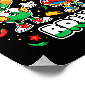 Six Seven Bruh Cinco De Mayo Funny Kids Mexican Fi Poster (Ecke)