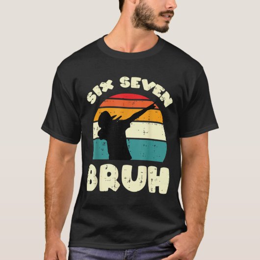 Six Seven Bruh Dab Funny 67 Costume 6 7 Meme Kids T-Shirt (Vorderseite)