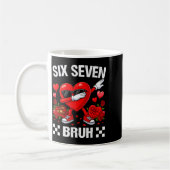 Six Seven Bruh Dabbing Heart Valentine Funny For G Kaffeetasse (Links)