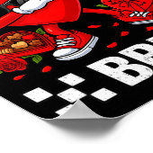 Six Seven Bruh Dabbing Heart Valentine Funny For G Poster (Ecke)