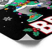 Six Seven Bruh Dabbing Raccoon Funny Christmas 6 7 Poster (Ecke)