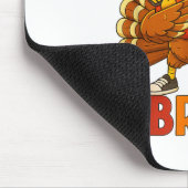 Six Seven Bruh Erntedankfest 67 Meme Truthahn Dabb Mousepad (Ecke)
