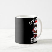 Six Seven Bruh Funny 67 Meme Christmas Santa  Kaffeetasse (VorderseiteRechts)